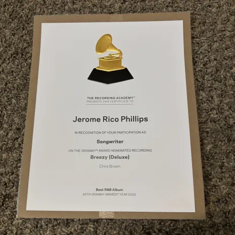 Jerome Rico Philips Grammy Deluxe Chris Brown